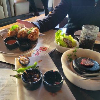 dLeña - Empanadas de Wagyu - they need to sell these in to-go boxes because I wanted like 10! Also pictured... what was left of our hot stone wagyu. - Mexican Near Me - Washington, DC, District of Columbia