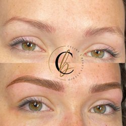 Celine’s Beauty Studio - Cover up of an old foreign tattoo with Combination brows - hair strokes and powder