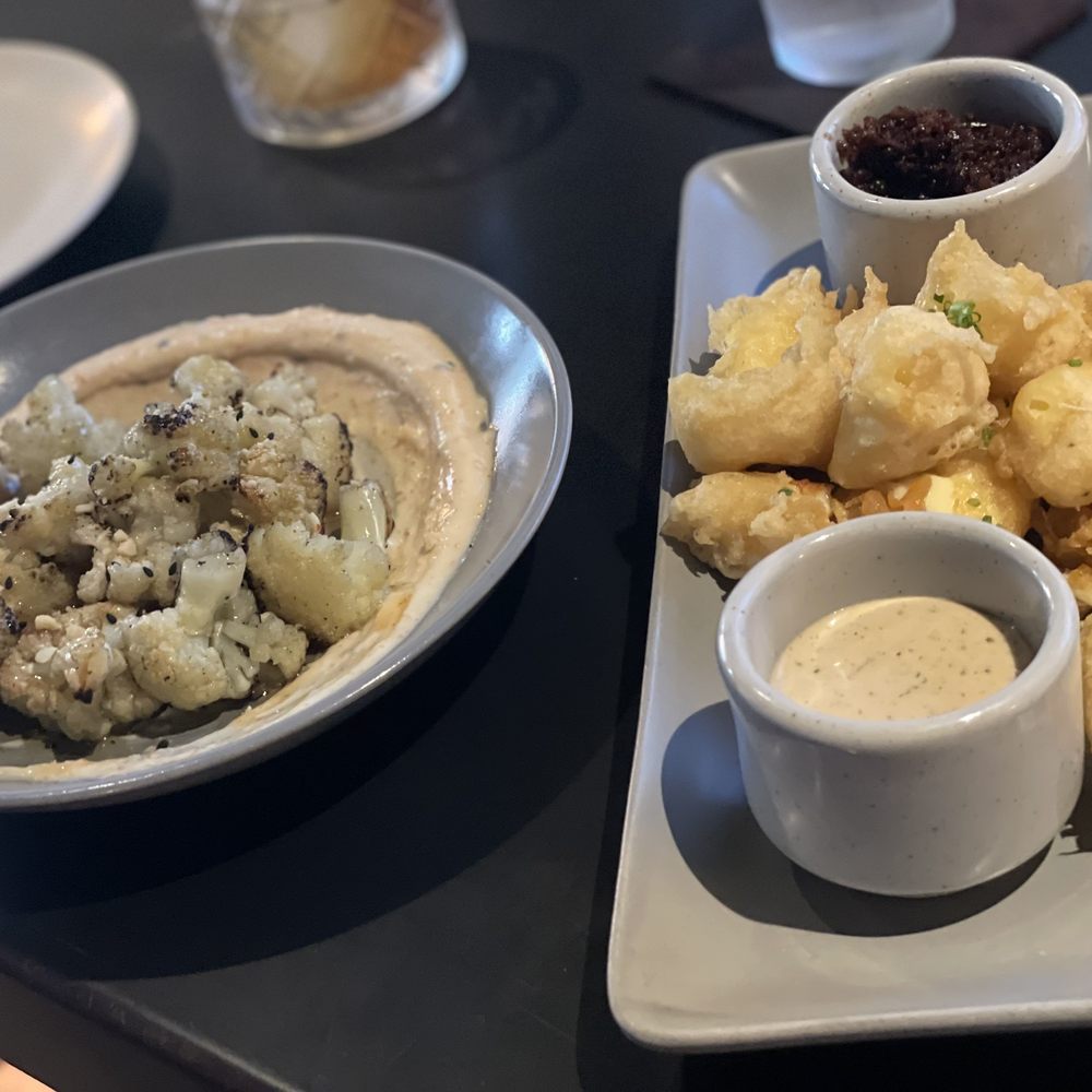 Ghostwriter Public House - Wood grilled cauliflower and cheese curds - New American Near Me - Johnstown, Ohio Ghostwriter Public House - Wood grilled cauliflower and cheese curds - New American Near Me - Johnstown, Ohio
