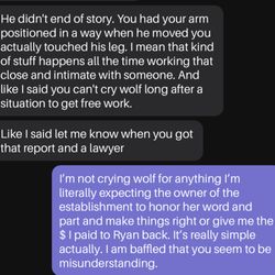 Heart And Soul Tattoo - Victim blaming a paying client who came forward about inappropriate treatment and contact is not ok.