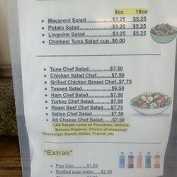 Sal Mari's Sub Shops - Menu