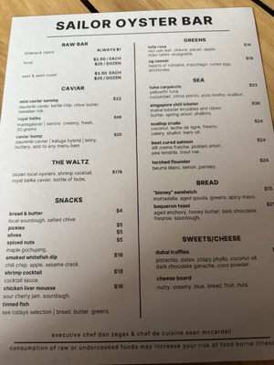 Menu photo 3 Sailor Oyster Bar Annapolis, MD Menu photo 3 Sailor Oyster Bar Annapolis, MD