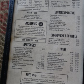 Crossroads Cafe - Drinks Menu - Cafes Near Me - Joshua Tree, California Crossroads Cafe - Drinks Menu - Cafes Near Me - Joshua Tree, California