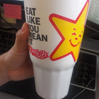 Carl's Jr - 5 hours later...halfway done! It should say " DRINK like you mean it"! - Fast Food Near Me - Albuquerque, New Mexico