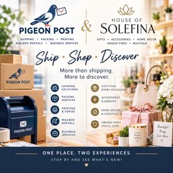 Pigeon Post - More Than Shipping. More to Discover. 

www.houseofsolefina.com