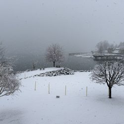 Campbell's Resort - Room view after snowfall