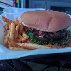 King Nola Burger - Nice way to enjoy a night in, this burger is just about perfect.