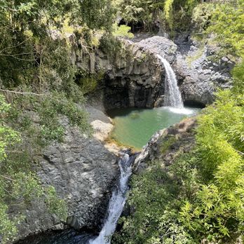 Pipiwai Trail - Smaller waterfall - Hiking Near Me - Hana,, Hawaii