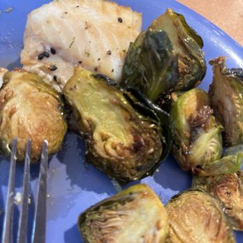Bricks Family Restaurant - Fish and brussel sprouts - Buffets Near Me - Carlsbad, California