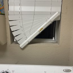 So do behind the dryer they cleaned and left the blinds tangled.