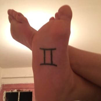 Fineline Tattoo - Gemini symbol - Tattoo Near Me - New York, New York