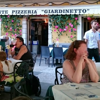 Giardinetto - the entry gate without the tent to sit ouside - Pizza Near Me - Lazise, VR