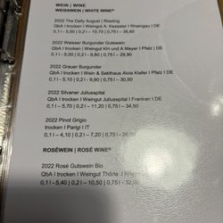 Novotel Erlangen - Wine menu