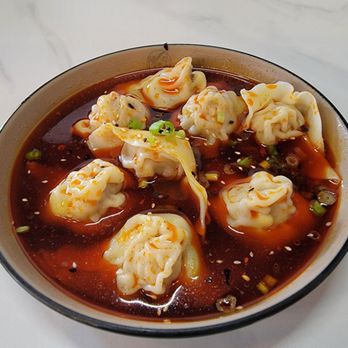Hungry Dumpling House - Wonton in chili oil - Chinese Near Me - Portland, Oregon Hungry Dumpling House - Wonton in chili oil - Chinese Near Me - Portland, Oregon