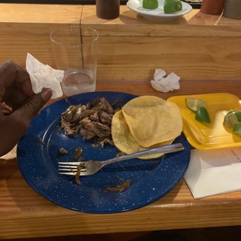 Tacos Chapultepec - I would have taken the picture sooner but these tacos are freaking amazing and i had to down one to have the patience to type this - Mexican Near Me - Madrid, M