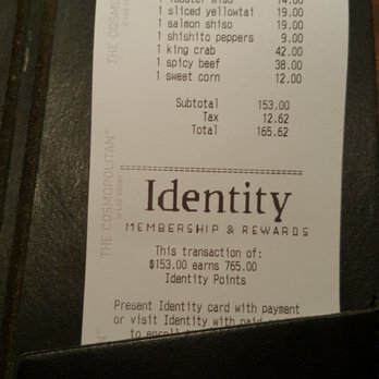 Zuma - Total bill. - Japanese Near Me - Las Vegas, Nevada Zuma - Total bill. - Japanese Near Me - Las Vegas, Nevada