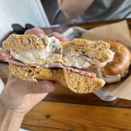 Spicy Pig Bagel Sandwich