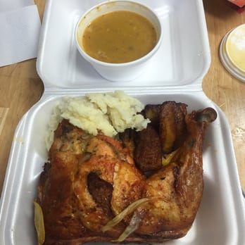 Lucy's Cafe - Mash, Chicken, Plantains and Lentil Soup. Yum! - Cafes Near Me - Hialeah, Florida
