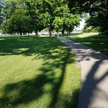 Jackson Park - looping paved trail leads to the west side where there is fitness equipment - Parks Near Me - Anderson, Indiana