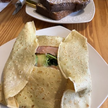 Dolce - Lox crepe, soooo good! French toast in back - Coffee & Tea Near Me - Kingston, New York