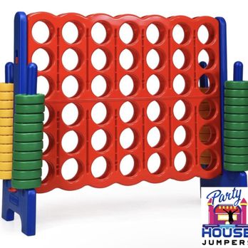 Party House Jumpers - Giant 4 In A Row - Bounce House Rentals Near Me Party House Jumpers - Giant 4 In A Row - Bounce House Rentals Near Me