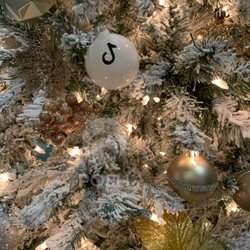 Posh Balloon Studio - Custom created Glass ornaments with corporate logo, to give it that extra touch