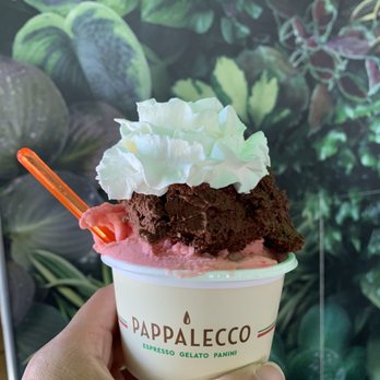 Pappalecco - Dark Chocolate with Strawberry Gelato tastes like a chocolate covered strawberry! - Sandwiches Near Me - San Diego, California Pappalecco - Dark Chocolate with Strawberry Gelato tastes like a chocolate covered strawberry! - Sandwiches Near Me - San Diego, California