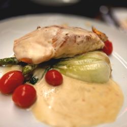 White Radish - Salmon w/ Truffle Beurre Blanc Sauce