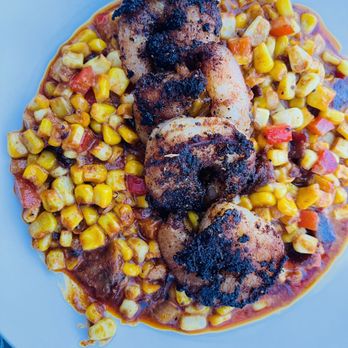 Bella Vista Ristorante - Cajun seared shrimp served over corn - Italian Near Me - Niagara Falls, New York