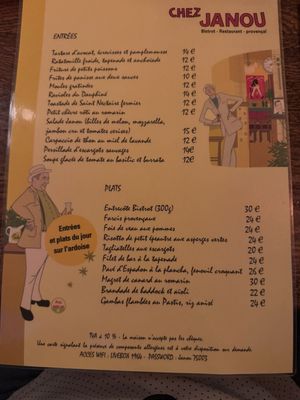 Menu photo 1 Chez Janou Paris, 75