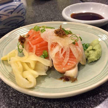 Yohei Sushi Restaurant - Side of onion salmon nigiri, yum - Sushi Bars Near Me - Honolulu, Hawaii Yohei Sushi Restaurant - Side of onion salmon nigiri, yum - Sushi Bars Near Me - Honolulu, Hawaii