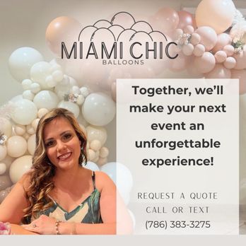 Miami Chic Balloons - Together, we'll make your next event an unforgettable experience! - Balloon Services Near Me Miami Chic Balloons - Together, we'll make your next event an unforgettable experience! - Balloon Services Near Me