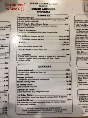 Menu photo 4 Off The Hook Sports Grill Ira Township, MI