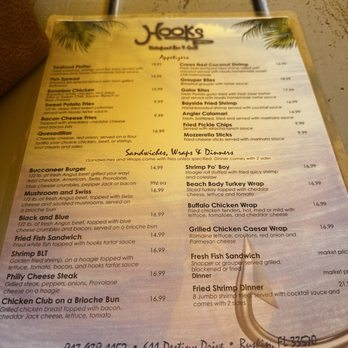 Hooks Waterfront Bar and Grill - Menu - Bars Near Me - Ruskin, Florida Hooks Waterfront Bar and Grill - Menu - Bars Near Me - Ruskin, Florida