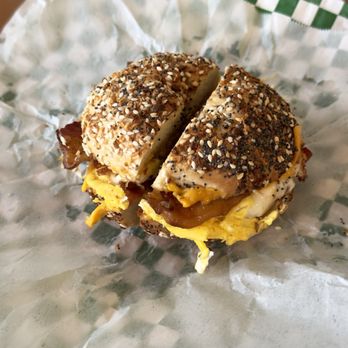 Bagel Bob’s - Bacon Egg & Cheese on an Everything Bagel - Bakeries Near Me - Houston, Texas Bagel Bob’s - Bacon Egg & Cheese on an Everything Bagel - Bakeries Near Me - Houston, Texas