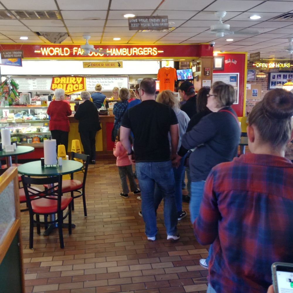 Dairy Palace - Line at noon on a weekend - Burgers Near Me - Canton, Texas Dairy Palace - Line at noon on a weekend - Burgers Near Me - Canton, Texas
