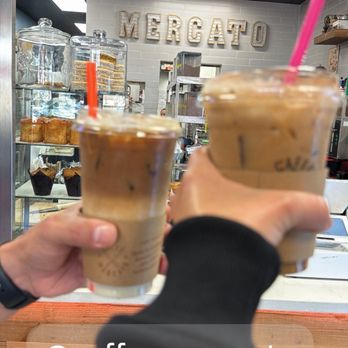 Caffe Mercato - Pistachio white chocolate and dirty chai with oatmilk in both - Cafes Near Me - Menifee, California Caffe Mercato - Pistachio white chocolate and dirty chai with oatmilk in both - Cafes Near Me - Menifee, California