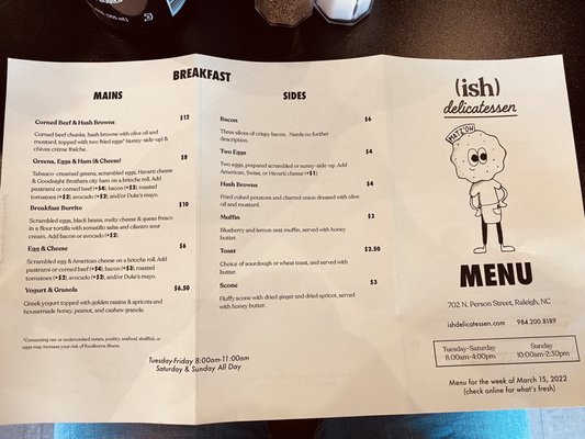 Menu photo 7 Ish Delicatessen Raleigh, NC