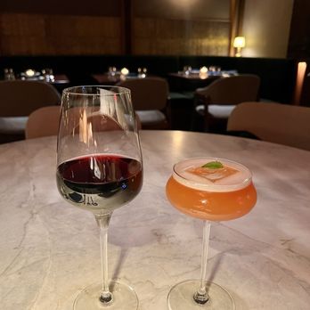 Narkara - David & Nadia Pinotage 'Topography' (left) Basil & Sand (right) - Thai Near Me - New York, New York Narkara - David & Nadia Pinotage 'Topography' (left) Basil & Sand (right) - Thai Near Me - New York, New York