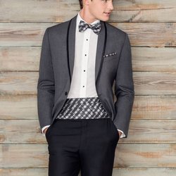 Boss Formalwear - The Steel Calypso, shown here with black trousers, but can also be worn with matching grey.