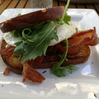 Hillside Farmacy - Fried egg with avocado and bacon - New American Near Me - Austin, Texas