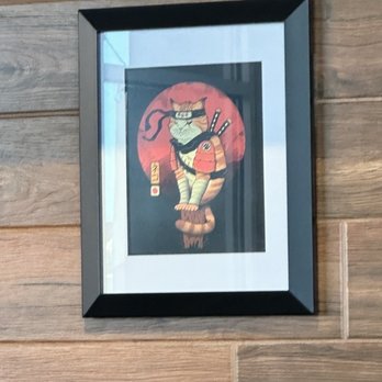 Tamashi Westside - Cute kitty art on the wall. Extra points won here!! - Japanese Near Me - Albuquerque, New Mexico