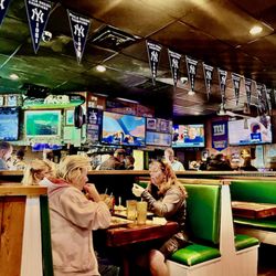 Thirsty Turtle SeaGrill - The view of booths from the booth
