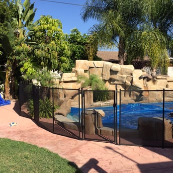 Nathans Pool Fence - 4' black fence with one gate access. - Fences & Gates Near Me - Brea, California Nathans Pool Fence - 4' black fence with one gate access. - Fences & Gates Near Me - Brea, California
