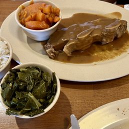 Short Ribs, Collard Greens and Sweet Potatoes Short Ribs, Collard Greens and Sweet Potatoes