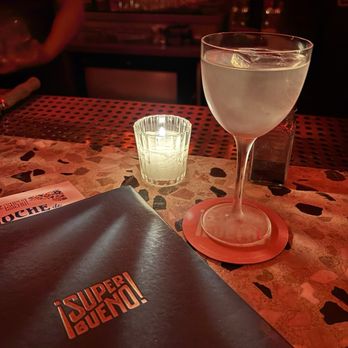 Superbueno - Horchata milk punch, split in 2, served in a coupe - Mexican Near Me - East Village, New York Superbueno - Horchata milk punch, split in 2, served in a coupe - Mexican Near Me - East Village, New York