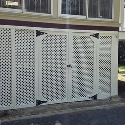 Custom gate builds for under deck storage.