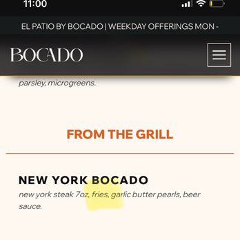 Bocado - Menu items - Mexican Near Me - Dallas, Texas