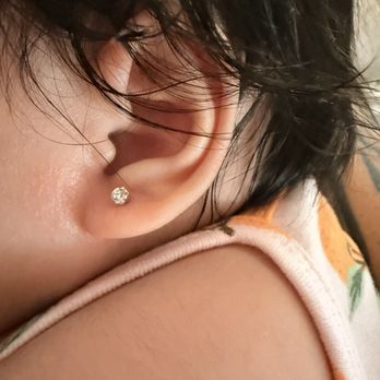 Baby Ear Piercing - Piercing done by Angel - Piercing Near Me - San Jose, California