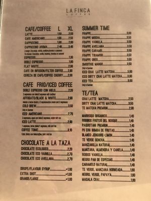 Menu photo 2 La Finca Coffee Granada, GR